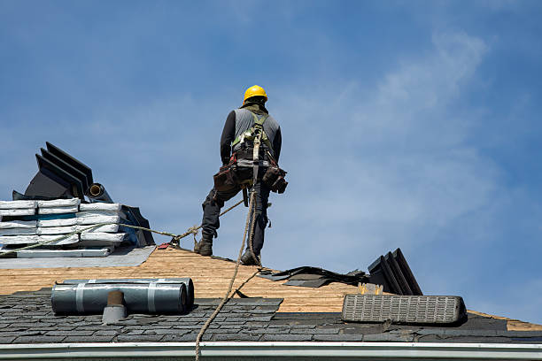 Professional Gutter Installation technician working in Scotch Plains, NJ